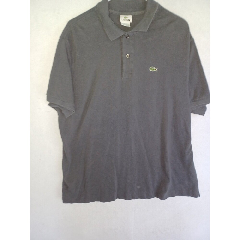 Lacoste Mens Polo Shirt Sport Short Sleeve polo rugby Golf XXL size 7 Gray
